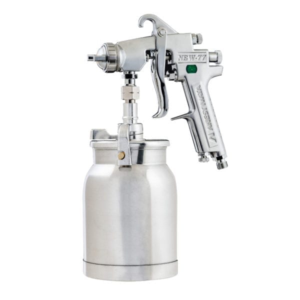 New77 - Suction Spray Gun Complete With La.1000 Pot - Bodyshop Paint 